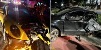 Porsche bate na traseira de Fox em um suposto racha na Estrada da Guia, em Cuiabá.