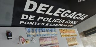 A Polícia Civil deteve traficantes e fechou um ponto de venda de drogas em Mato Grosso