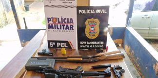 A Operação prendeu cinco pessoas em flagrante e apreendeu oito armas de fogo em Mato Grosso