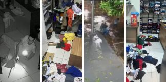 Quatro bandidos invadem uma loja em Cuiabá e causam um prejuízo de R$ 250 mil