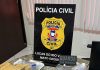 A Polícia Civil prende quatro pessoas por tráfico de drogas e apreende uma arma usada no roubo no estado de MT