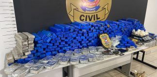 A Polícia Civil apreende mais de 350 tabletes de drogas de facções criminosas em Mato Grosso