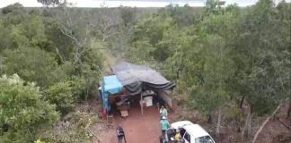 As forças de segurança interditaram uma propriedade rural em Mato Grosso contra uma invasão