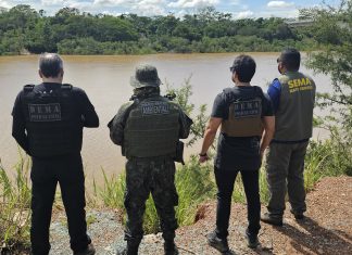 Os órgãos de proteção ao meio ambiente deflagraram uma operação para apurar o descarte ilegal nas margens do Rio Cuiabá