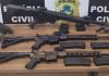 A Polícia Civil apreendeu armamentos, munições e pistolas em fazendas de investigados por violência doméstica e sexual em MT