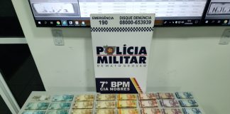 A Polícia Militar apreendeu mais de 32 mil reais com”soldados” do Comando Vermelho. O dinheiro era oriundo de tráfico de drogas
