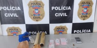 Um traficante é preso em flagrante com porções de drogas pela Polícia Civil em Mato Grosso