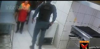 Funcionários de um restaurante em Cuiabá foram mantidos reféns durante um roubo; veja o vídeo