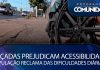 Calçadas danificadas prejudicam acessibilidade – População reclama das dificuldades diárias