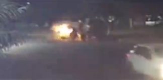 O vídeo mostra o momento em que um homem morre ao bater um Corolla na traseiara de um caminhão em MT