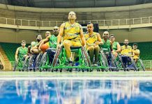 Um time de basquete em cadeira de rodas em Cuiabá leva apelido denominado: Cuiabrasa