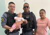 PMs salvaram a vida de um bebê de cinco meses que caiu de cabeça e teve convulsão em Mato Grosso