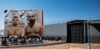Os policiais Bope e Força Tática recapturam dois fugitivos da PCE em uma residência em Cuiabá
