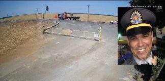 O tenente da Polícia Militar morreu no dia do aniversário ao ser atingido por um caminhão na MT-449; confira o vídeo