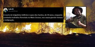 Lula lamenta a morte de um brigadista que combateu incêndios no Mato Grosso: “tristeza e indignação”