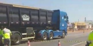 Uma mulher morreu atropelada na BR-364, em Várzea Grande