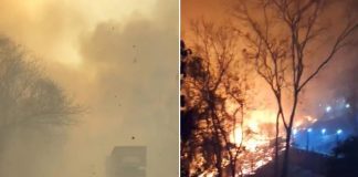 Incêndio está causando problemas aos motoristas na Serra de São Vicente e Baía de Chacororé; confira os vídeos