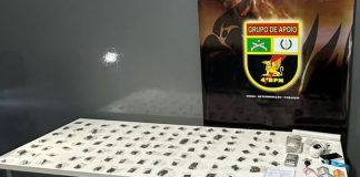 Um homem foi detido pela Polícia Militar com uma motocicleta furtada e 100 porções de maconha em MT