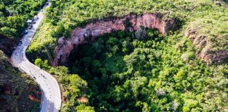 As obras no Portão do Inferno tiveram início com um processo de resgate da fauna e flora; Garcia negou possíveis atrasos