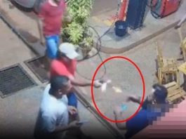 Um vídeo mostra o momento em que um homem é executado a tiros por uma dupla em um posto de combustíveis em MT