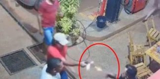 Um vídeo mostra o momento em que um homem é executado a tiros por uma dupla em um posto de combustíveis em MT