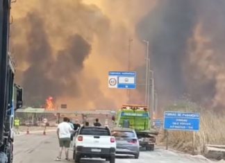 Em Mato Grosso, incêndios nas margens da BR-364 deixam pistas bloqueadas; Confira o vídeo