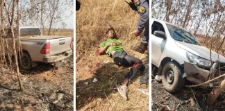 Um criminoso envolvido no roubo de uma Hilux é baleado em confronto com policiais em MT