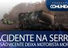 Acidente na Serra de São Vicente deixa motorista morto