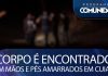 Corpo é encontrado com mãos e pés amarrados em Cuiabá – O corpo estava rodeado de pedras