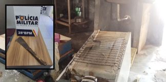 Mulher de 22 anos foi presa depois de destruir móveis e ameaçar idoso que se recusou a fazer programa sexual com ela em MT