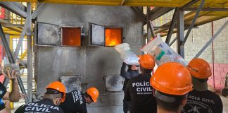 A Polícia Civil incinerou três toneladas de drogas apreendidas pelas Forças Armadas em MT