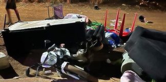 Em surto, um homem destrói móveis, ameaça a família e obriga o filho de sete meses a consumir bebida alcoólica