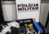 A Polícia Militar prendeu um casal com um revólver e porções de droga em Mato Grosso