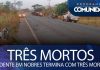 Acidente termina com três mortos em MT – Irmão de motorista morto matou duas pessoas