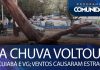 Voltou a chover em Cuiabá e Várzea Grande – Vento causou estragos em vários bairros