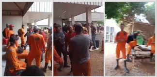 Garis alegam a falta de pagamento e ameaçam paralisar as atividades em Cuiabá; confira vídeo