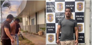 O vídeo mostra uma prisão de homem flagrado em um motel de Cuiabá com uma adolescente; o suspeito ameaçava revelar fotos íntimas