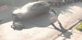 Uma idosa caiu em um buraco aberto pela prefeitura em uma rua de bairro nobre de Cuiabá; confira vídeo