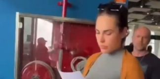 O vídeo mostra o momento exato em que uma empresária investigada por esquemas de pirâmide foi presa em um aeroporto de MT; confira o vídeo