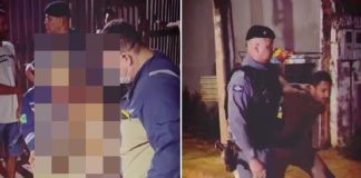 Casal foi preso depois agredir idosos com uma barra de ferro; foram advertidos pelo uso de drogas