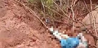 O corpo encontrado amarrado nos pés e mãos é de uma jovem de 21 anos em MT