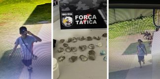 Um invasor de condomínios, ladrão de residências foi preso com maconha e cocaína em Cuiabá