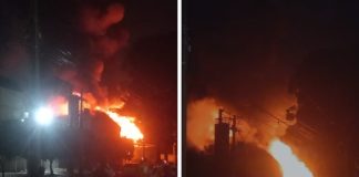 Um grande incêndio devastou uma distribuidora de medicamentos em Cuiabá; assista ao vídeo