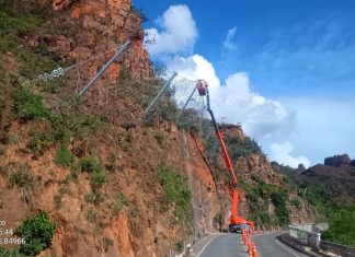 Sinfra finaliza a instalação de uma barreira no Portão do Inferno e o sistema de pare e siga é interrompido
