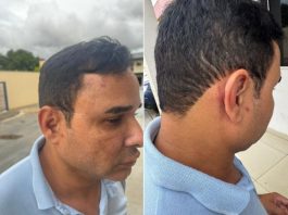 Sargento da Polícia Militar nega ter agredido a mulher e afirmou que a confusão teve início depois de uma discussão com o pai do noivo
