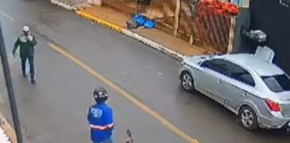Câmera registra o instante em que um homem é morto em MT; assista