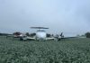 Avião bimotor da Ammagi com sete passageiros caiu em plantação de soja em MT