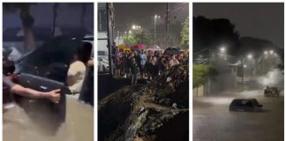 Vídeos recentes mostram ruas totalmente inundadas e a estrutura de uma igreja severamente danificada na capital; assista