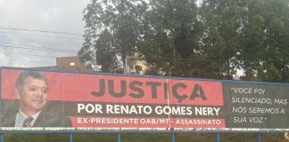 Família distribui cartazes e solicita Justiça por Renato Nery, ex-líder da OAB que foi morto em Cuiabá