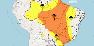 Inmet lança aviso de nível laranja devido a fortes chuvas em todo o Mato Grosso; rajadas de vento podem atingir 100 km/h